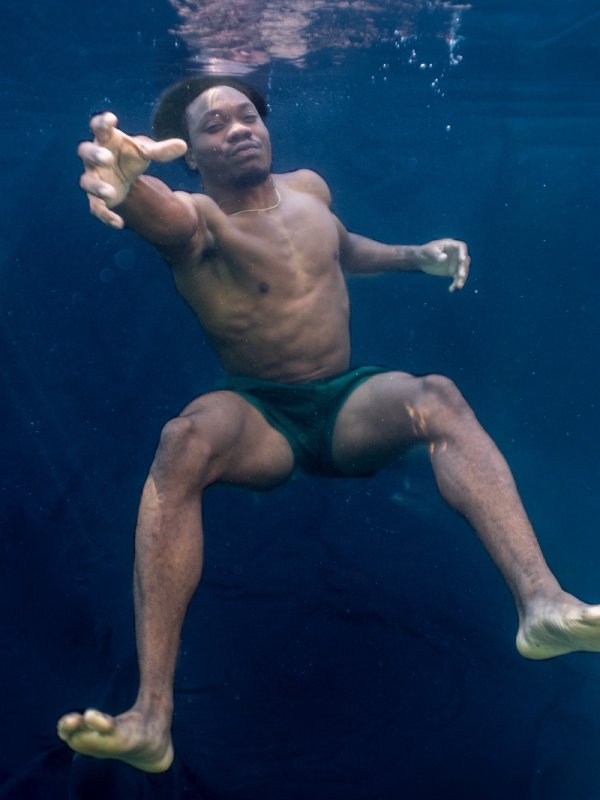 Underwater portrait